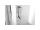 Mereo Sprchový kút, Lima, štvorec, 80 cm, chróm ALU, sklo Čiré, dvere lietacie