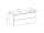 Mereo Aira, kúpeľňová skrinka 121 cm, biela CN713S