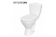 Cersanit CERSANIA WC-Kombi SimpleOn, zadný odpad,3/6laWC sedátko SC Duropl EO K11-2337