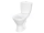 Cersanit CERSANIA WC-Kombi SimpleOn, zadný odpad,3/6l+WC sedátko SC Duropl EO K11-2337