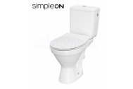 Cersanit CERSANIA II WC-Kombi SimpleOn, zadný odpad,3/6lased. Slim SC Durop EO K11-2340