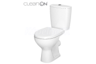 Cersanit ARTECO WC-Kombi CleanOn, vodor.odpad,3/5l spodný prív. +WC sed.DUR,SC,EO K667-056