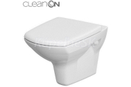 Cersanit CARINA WC misa závesná CleanOn 52,5x35cm, Biela Hranatá + sed. Duroplast K701-033