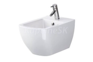 Cersanit VIRGO Bidet závesný 36x31,5x55,5cm, Biela Hranatý K118-001