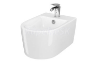 Cersanit INVERTO Bidet závesný 35,5x32,5x52cm, Biela Oválny K671-002