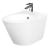 Cersanit CITY Bidet závesný 36x33,5x51cm, Biela Oválny K35-043