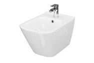 Cersanit CITY SQUARE Bidet závesný 36x33x51cm, Biela Hranatý K35-045