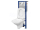 Cersanit AQUA 22 Podomietkový SET +WC závesné EASY+sed. DP SC+tlačítko chr.lesk S701-203