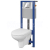 Cersanit AQUA 22 Podomietkový SET +WC závesné ARTECO+sed. DP SC+tlačítko chr.lesk S701-206