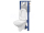 Cersanit AQUA 22 Podomietkový SET +WC závesné ARTECO+sed. DP SC+tlačítko chr.lesk S701-206