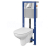 Cersanit AQUA 22 Podomietkový SET +WC závesné ARTECO+sed. PP SC+tlačítko chr.lesk S701-301
