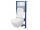Cersanit AQUA 52 Podomietkový SET +WC závesné CREA SQUARE+sed.Slim duro SC+tlač. biele sk