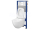 Cersanit AQUA 52 Podomietkový SET +WC závesné CASPIA+sed.Slim DP SC+tlač. biele sklo