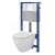 Cersanit AQUA 52 Podomietkový SET +WC závesné CITY oválne+sed. Slim duro SC+tlač. biele sk