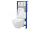Cersanit AQUA 52 Podomietkový SET +WC závesné CITY SQUARE+sed. duro SC+tlač. chróm lesk