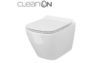 Cersanit CITY SQUARE WC závesné CleanOn+sedátko SC duropl, Biela S701-405