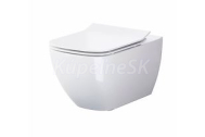 Cersanit VIRGO WC závesné CleanOnasedátko Slim SC duropl, Biela S701-427