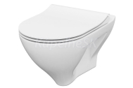 Cersanit MILLE WC závesné CleanOn+sedátko Slim SC duropl, Biela S701-453