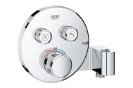 GROHE 29120000 GROHTHERM Termostat podomietk 2 ventily a integrov držiak na sprchu,chróm 2