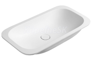 Sapho IMPALA umývadlo pod dosku 672x166x355mm, Rockstone, matná biela IM630