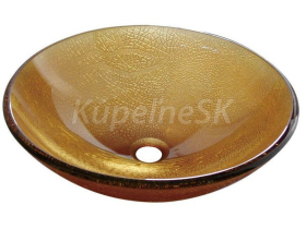 Sapho SUN sklenené umývadlo priemer 42 cm