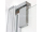 Roth HIPI2 90cm Dvere sprchové 1-krídlové pre rohový sprch.kút, profil Brillant, Číre sklo