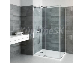 Roth BIPF2 80cm Dvere sprchové 1-krídlové pre rohový sprch.kút, profil Brillant, Číre sklo