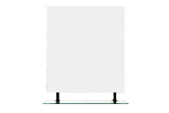 Sapho WEGA zrkadlo 800x800mm, s policou, čierná matná