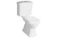 Kerasan RETRO WC-kombi, spodný odpad, biela-bronz