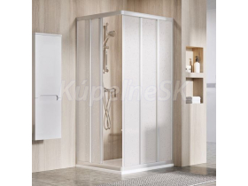 Ravak Sprchové dvere pre rohový sprchový kút  ASRV3-80-198 satin, pearl + CLEANER čistič