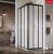 Ravak Sprchové dvere pre rohový sprchový kút  ASRV3-80-198 čierna, pearl + CLEANER čistič