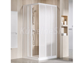 Ravak Sprchové dvere pre rohový sprchový kút  ASRV3-90-198 biela, pearl + CLEANER čistič
