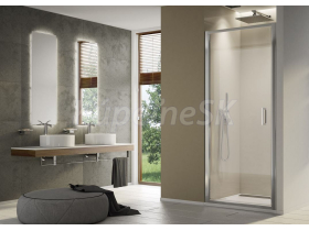 Ronal TOP LINE S 1-krídl.dvere, 90x200, aluchrom Číre sklo