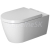 Duravit ME by Starck Toilet-set,wm,ME by Starck,white rimless WD, Durafix, incl.s&c w.sc