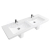 Villeroy & Boch Subway, dvojumývadlo na skrinku 1300 x 470 mm biela Alpin