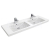 Villeroy & Boch Subway, dvojumývadlo na skrinku 1300 x 470 mm biela Alpin Ceramicplus