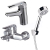 Cersanit AVEDO Set umývadlová + vaňová batéria + sprchový set, Chróm S952-001