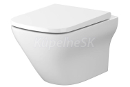 Cersanit LARGA SQUARE WC závesné Hranaté CleanOn Biele + sedátko SLIM DUR SC EO, S701-473