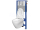 Cersanit AQUA 52 Podomietkový SET+WC závesné  LARGA Oválne CO+sed.DP SC EO+tlač.Chr.lesk