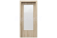 PORTA Doors SET Rámové dvere Laminát CPL, vzor 1.3, Buk Pieskový, sklo činčila + zárubeň