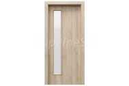 PORTA Doors SET Rámové dvere Laminát CPL, vzor 1.5, Buk Pieskový, sklo činčila + zárubeň