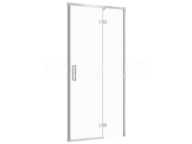 Cersanit LARGA Dvere do niky / Dvere pre sprch kút 100x195cm Chróm Číre sk. Pravé S932-117