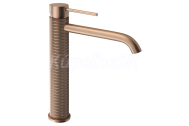 Sapho FLAWO stojánkova umývadlová batéria vysoká bez výpuste, ružové zlato mat