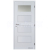 Doornite CPL-Premium laminátové DOMINANT 1 SKLO Biela Premium interiérové dvere, DTD