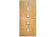 Doornite CPL laminátové QUADRA SKLO Dub Corbridge interiérové dvere