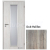 Doornite CPL-Deluxe laminátové interiérové dvere ALU LINEA SKLO, Dub Halifax, DTD