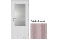 Doornite Fóliované (kašír) 2/3 SKLO Dub Ryflovaný interiérové dvere