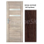 ImperioDoor set interiérové rámové dvere FRESNO 6, Sklo, 3DTopDekor Wenge Japonské+Zárubňa