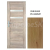 ImperioDoor set interiérové rámové dvere FRESNO 6, Sklo, CPL Dub Klasik +Zárubňa