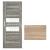 ImperioDoor set interiérové rámové dvere EVIA.7, 3DTopDekor Dub Sonoma +Zárubňa